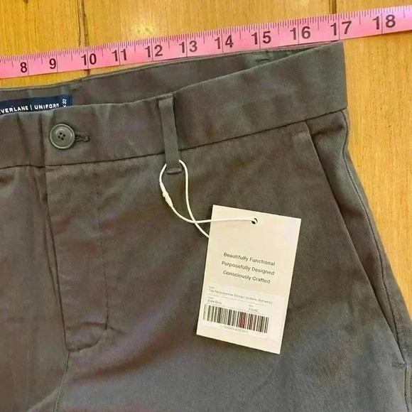 Everlane Womens Performance Chino Uniform Athletic Cut Slate Gray NEW 33”x32” - Picture 4 of 11